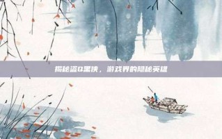 揭秘盗Q黑侠，游戏界的隐秘英雄