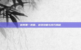 微笑第一视角，游戏攻略与技巧揭秘