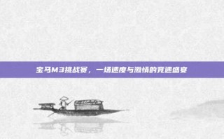 宝马M3挑战赛，一场速度与激情的竞速盛宴