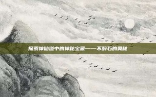 探索神仙道中的神秘宝藏——不醉石的奥秘