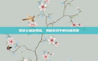 驭剑士魔剑降临，揭秘游戏中的终极武器