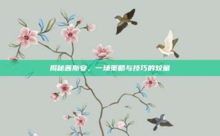 揭秘茜斯安，一场策略与技巧的较量