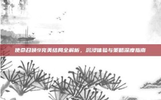 使命召唤9完美结局全解析，沉浸体验与策略深度指南