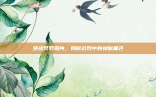 逆战冥羽照片，揭秘游戏中的神秘角色