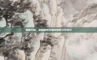 翱翔天际，掌握鹏羽天角风筝的飞行技巧