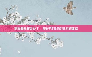 掌握最新转会补丁，提升PES2012游戏体验