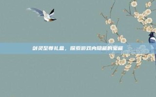 剑灵至尊礼盒，探索游戏内隐藏的宝藏