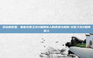 命运的轮盘，解密火炬之光2赌博商人的诱惑与陷阱-火炬之光2赌博商人