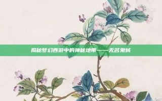 揭秘梦幻西游中的神秘地带——无名鬼蜮