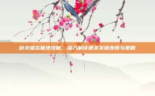 剑灵遗忘墓地攻略，深入解读通关关键步骤与策略