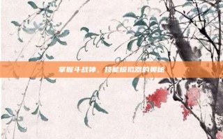 掌握斗战神，技能模拟器的奥秘