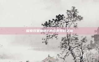 探索双星物语2的完美存档之旅