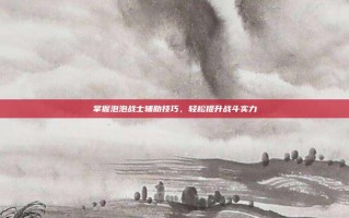 掌握泡泡战士辅助技巧，轻松提升战斗实力