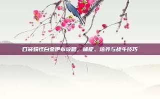 口袋妖怪白金伊布攻略，捕捉、培养与战斗技巧