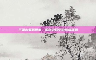 三国志策略要塞，揭秘游戏中的终极战略