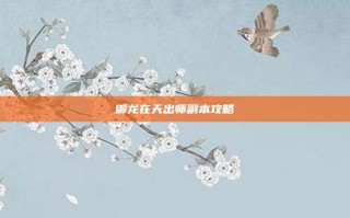 御龙在天出师副本攻略