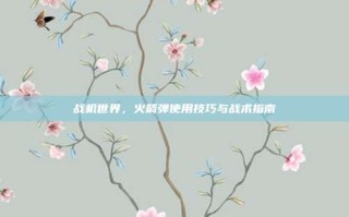 战机世界，火箭弹使用技巧与战术指南