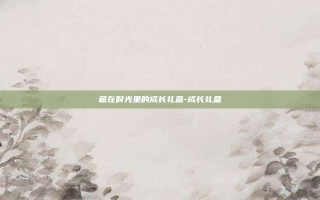 藏在时光里的成长礼盒-成长礼盒