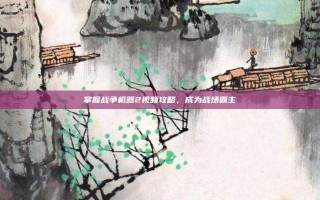 掌握战争机器2视频攻略，成为战场霸主