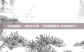 功夫熊猫2，当内心平静，方能映照世界-功夫熊猫2》