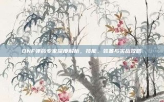 DNF弹药专家深度解析，技能、装备与实战攻略