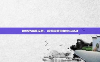 碧绿色房间攻略，探索隐藏的秘密与挑战