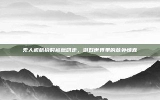 无人机航拍时被鹰叼走，游戏世界里的意外惊喜