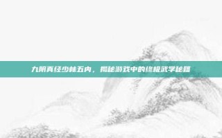 九阴真经少林五内，揭秘游戏中的终极武学秘籍