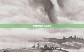 轩辕传奇怎么升级快