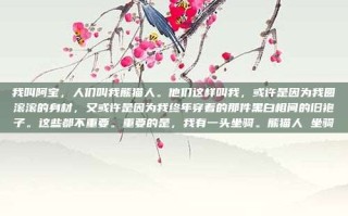 我叫阿宝，人们叫我熊猫人。他们这样叫我，或许是因为我圆滚滚的身材，又或许是因为我终年穿着的那件黑白相间的旧袍子。这些都不重要。重要的是，我有一头坐骑。熊猫人 坐骑