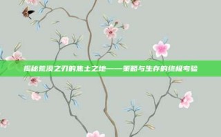 揭秘荒漠之刃的焦土之地——策略与生存的终极考验