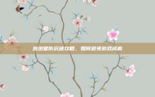 泡泡堂防沉迷攻略，如何避免游戏成瘾