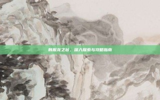 韩服龙之谷，深入探索与攻略指南