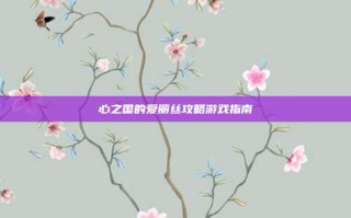 心之国的爱丽丝攻略游戏指南