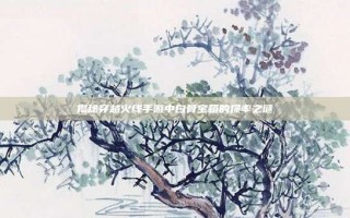 揭秘穿越火线手游中白骨宝箱的爆率之谜