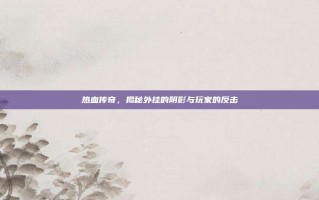 热血传奇，揭秘外挂的阴影与玩家的反击