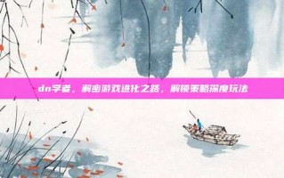 dn学者，解密游戏进化之路，解锁策略深度玩法