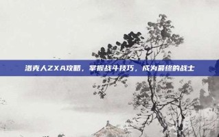 洛克人ZXA攻略，掌握战斗技巧，成为最终的战士