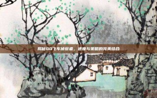 揭秘QQ飞车侦察者，速度与策略的完美结合