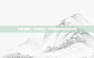 龙影辅助1.3免费版，游戏助手的终极选择