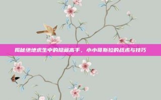 揭秘绝地求生中的隐藏高手，小小哥斯拉的战术与技巧