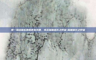 那一场战国乱世的青春风暴，怀念魔兽信长之野望-魔兽信长之野望