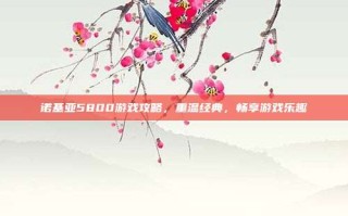 诺基亚5800游戏攻略，重温经典，畅享游戏乐趣