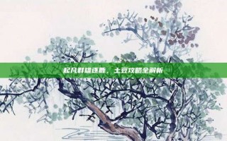 起凡群雄逐鹿，土豆攻略全解析
