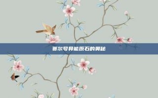 赛尔号异能原石的奥秘