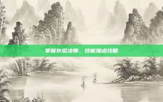 掌握灰烬法师，技能加点攻略