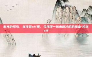 时光的孤岛，在传世sif里，寻找那一抹未曾冷却的热血-传世sif