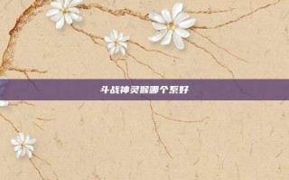 斗战神灵猴哪个系好