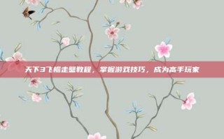 天下3飞檐走壁教程，掌握游戏技巧，成为高手玩家