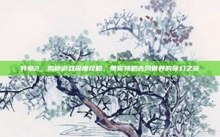 轩辕2，揭秘游戏深度攻略，带你领略古风世界的奇幻之旅